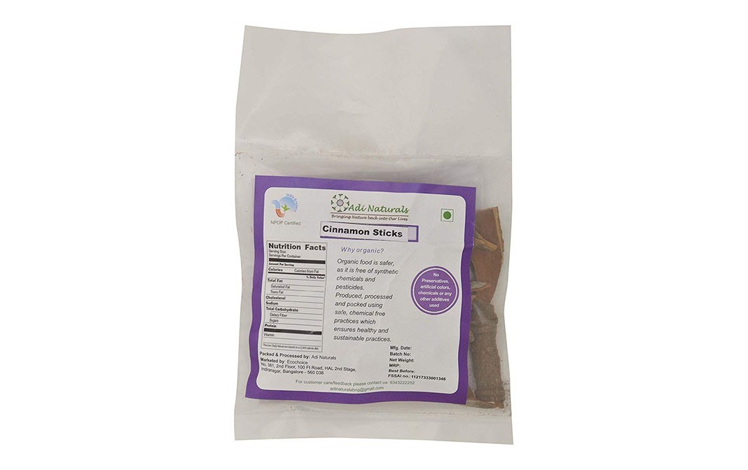 Adi Naturals Cinnamon Sticks    Pack  50 grams